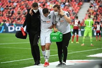 Gladbach injury woes mount as Lainer suffers broken leg