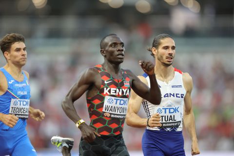 Wanyonyi and Kipngetich blaze into 800m semis as defending champ Korir and Ferguson crash out