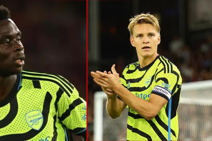 Arsenal's Bukayo Saka and Martin Odegaard against Crystal Palace | Pulse Sports