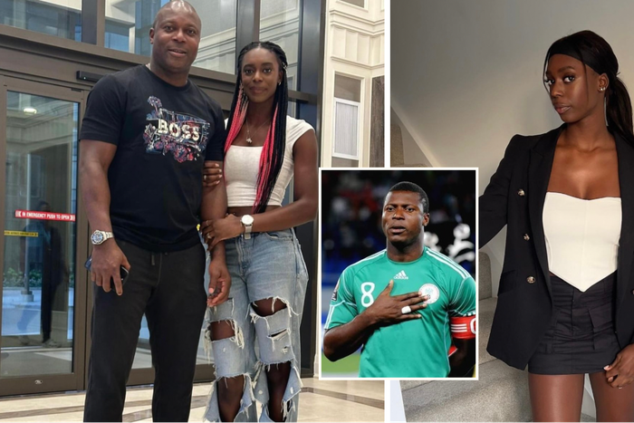 Fans react as Yakubu Aiyegbeni poses with his beautiful daughter Kayla