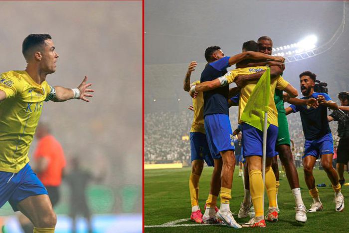 Cristiano Ronaldo leads Al Nassr to victory against Al Hilal || Image via Al Nassr on Twitter