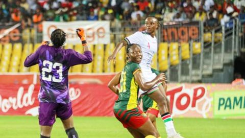 Harambee Starlets suffer narrow loss to Cameroon in Cup of Nations qualifier