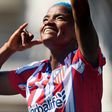 Super Falcons of Nigeria captain Rasheedat Ajibade scores 2 goals as Atletico Madrid beat Valencia 4-0.