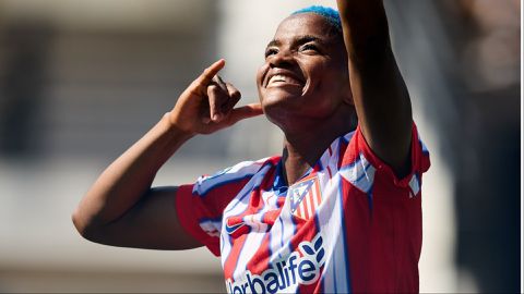 Watch Rasheedat Ajibade score 2 goals for Atletico Madrid against Valencia