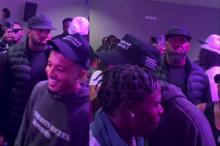 Nigerian Afrobeats star Asake teams up with Chelsea winger Jadon Sancho as they vibe to Lungu Boy Album at O2 Arena.