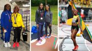 ‘Tee Tee’ Terry Gives Shelly-Ann Fraser Pryce Her Flowers as Jamaican Legend Retires With A Medal