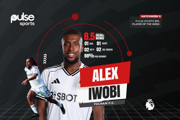 Eagles star Iwobi stuns EPL giants to claim Player of the Week crown