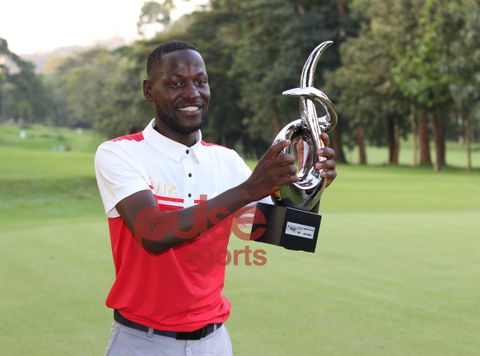 Godfrey Nsubuga sets championship Record at 2023 Johnnie Walker Uganda Golf Open