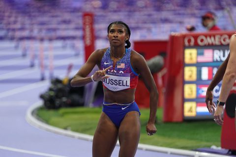 'He's such a relentless coach' - Masai Russell credits Olympics success to her strict trainer