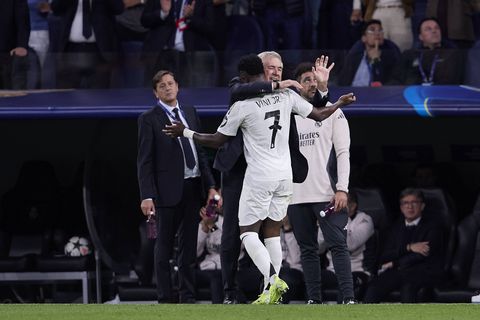 Real Madrid's Carlo Ancelotti and Vinicius Junior | Imago