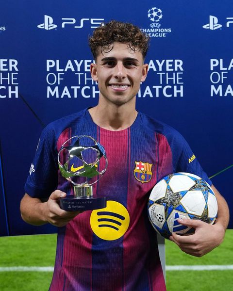 Fermin Lopez was the star of the night for Barcelona vs Olympiacos. (Photo Credit: UCL/X)