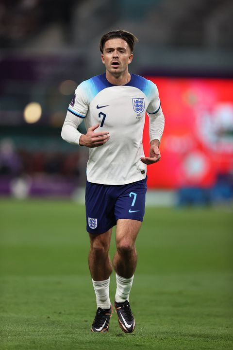 Jack Grealish in action for England