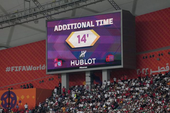14 minutes added time in a world cup game