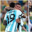 Scenes from the Brazil vs Argentina game