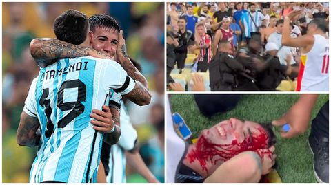 Brazil-Argentina delayed after fight breaks out between fans and