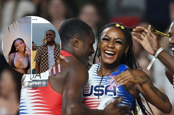 'Give their kid Olympic gold at birth' - Reactions as Sha'Carri Richardson and Christian Coleman seemingly confirm romantic relationship