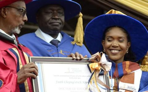 Noah Lyles' mother shows love to Dr. Faith Kipyegon after being awarded honorary degree