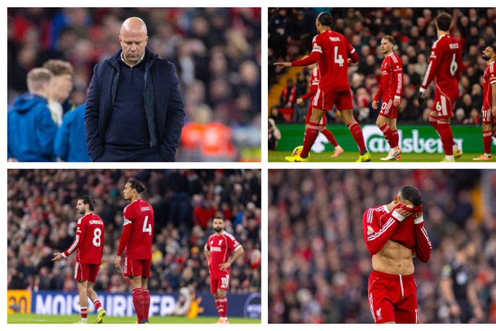Slot’s job hangs on a thread as Liverpool suffer sixth defeat of the season