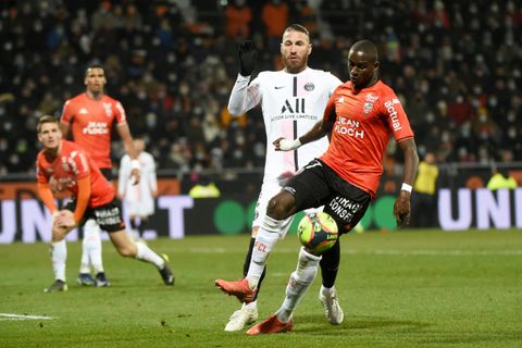 Ramos sent off as PSG snatch draw with struggling Lorient