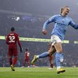 Erling Haaland opened the scoring for Man City as they defeated Liverpool 3-2 in the Carabao Cup