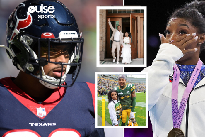 Jonathan Owens gets X users angry after revealing that Simone Biles wooed him || Image credit: IG / Imago