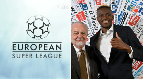 Victor Osimhen could become a star of the European Super League as Napoli president sides with Real Madrid and Barcelona