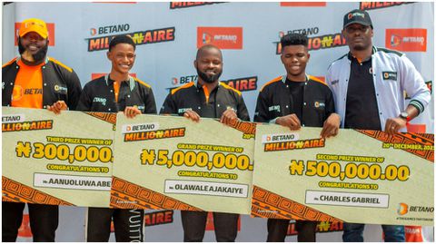 Betano Rewards Winners of Millionaire Promo