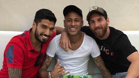 Luis Suarez, Lionel Messi and Neymar in 2017 || ESPN