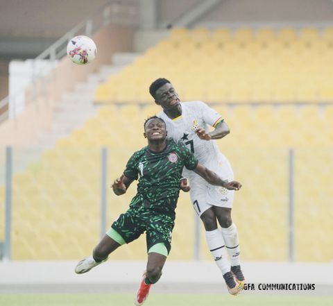In Accra, the Home-based Super Eagles of Nigeria labored to a 0-0 draw against the Black Galaxies in their Jollof Battle CHAN 1st leg qualifier. GFA