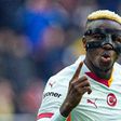 Osimhen celebrates scoring against Keyserispor | X
