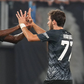 Khvicha Kvaratskhelia of SSC Napoli celebrates with Victor Osimhen during the Serie A match between SS Lazio and SSC Napoli