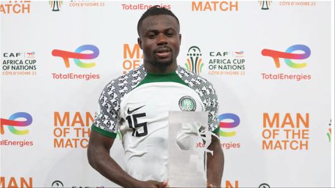 AFCON 2023: Moses Simon explains why Osimhen has not been scoring and calls for support for the squad