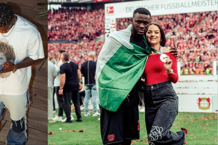 Stop posting fake sh*t - Victor Boniface reacts to 'lies' about break up with Rikke Hermine
