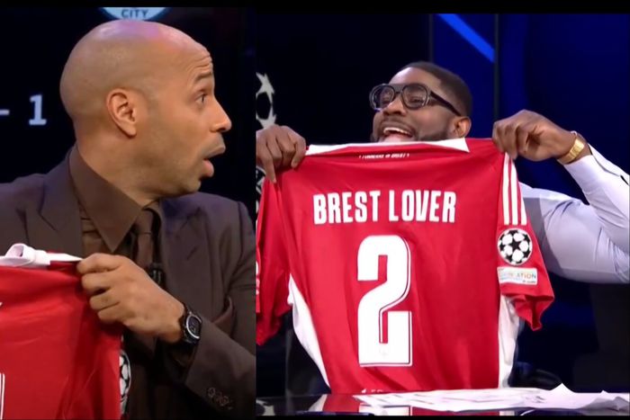 Ligue 1 side Brest sent jerseys to Micah Richards and Thierry Henry, which sparked a viral video online about Brest Lover.