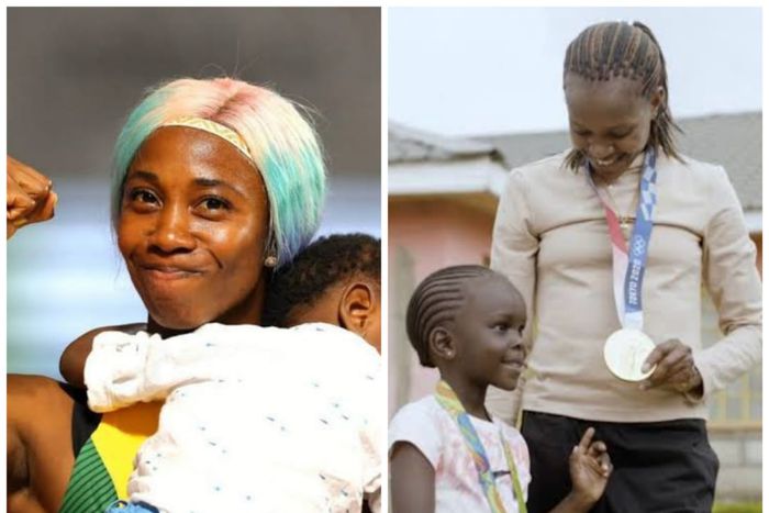 From Jamaican sprint queen Shelly-Ann Fraser-Pryce, here are top athletes have broken barriers in athletics as 'supermoms'.