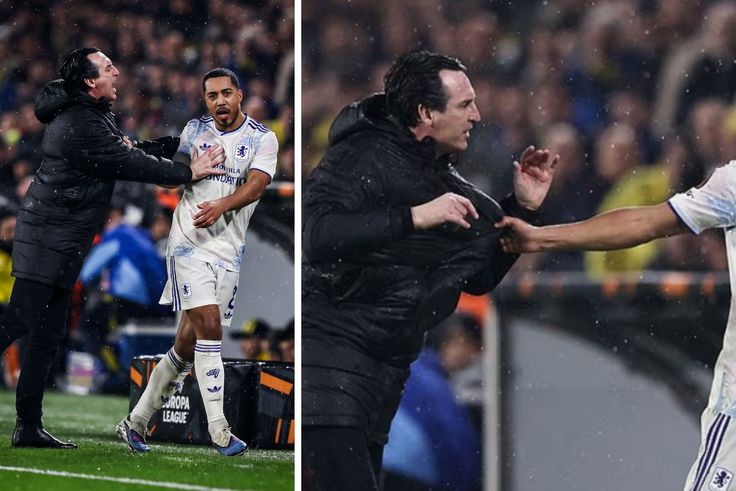 Aston Villa Manager Unai Emery in Heated Touchline Clash With His Own Player [VIDEO]