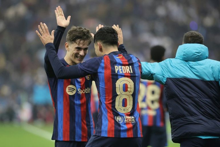 Barcelona's young midfielders Gavi and Pedri || Image credit: Imago