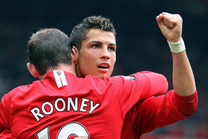 Cristiano Ronaldo and Wayne Rooney were teammates at Manchester United