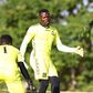 Kenya Police’s Patrick Matasi training with Harambee Stars teammates.