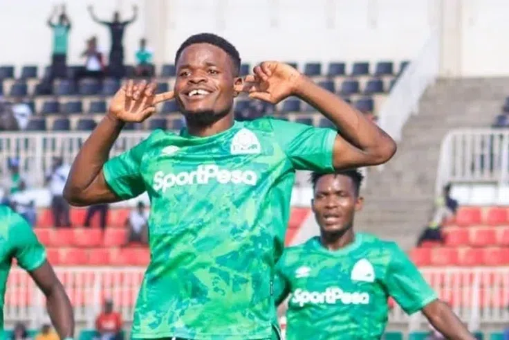 Omala celebrating a goal