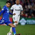 Mason Greenwood of Getafe FC passes the ball during the LaLiga EA Sports match between Getafe CF and Girona FC || Image credit: Imago