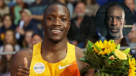 Michael Johnson gives Letsile Tebogo 400m advise after hitting Olympics qualifying time