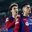 Joao Felix and Joao Cancelo celebrating a goal for Barcelona || Image credit: Imago