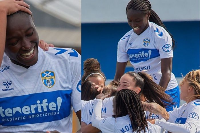 In a battle of Super Falcons, Rinsola Babajide scored 1 goal with three assists for Tenerife as they beat Sevilla 5-0 featuring Toni Payne.