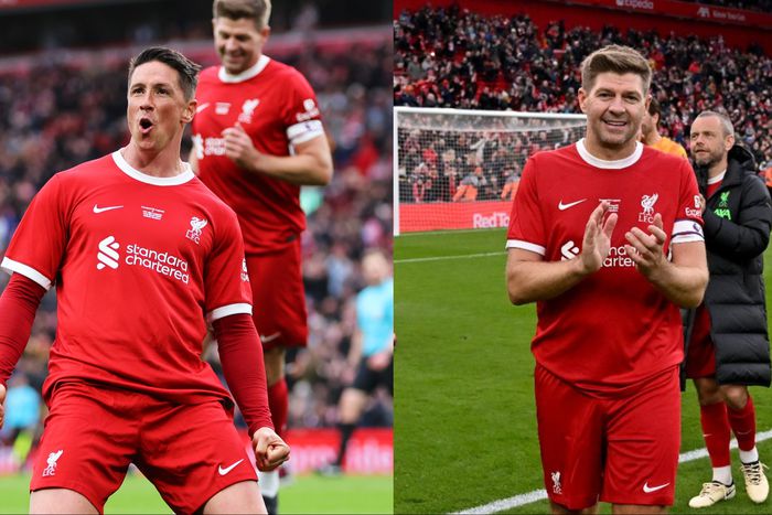 Watch Fernando Torres score at Anfield as Liverpool beat Ajax 4-2 in the Legends game.
