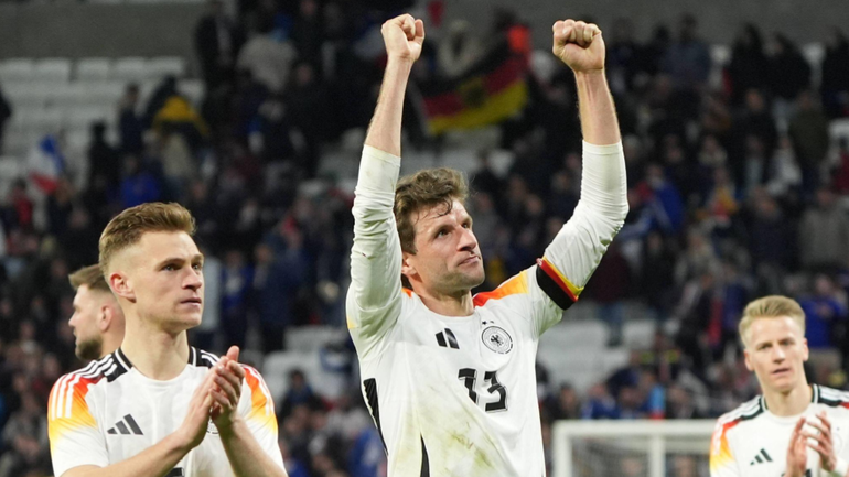 Germany celebrate beating France || Image credit: Imago