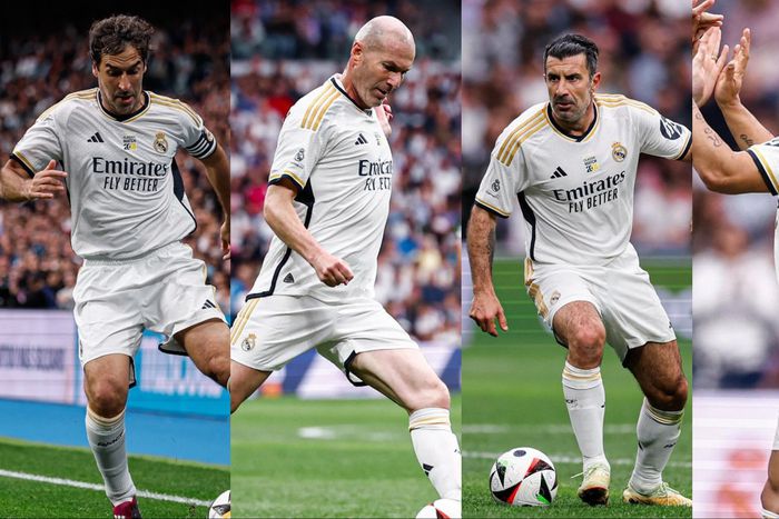 Zidane, Figo, and Raul shine as Porto beat Real Madrid in the Legends game.
