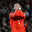 Cristiano Ronaldo (7 Portugal) reacts during the UEFA Nations League football match between Portugal vs Denmark at Estadio Jose Alvalade on March 23rd, 2025 (Joao Bravo SPP)