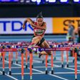 Devynne Charlton successfully defends 60mH title in the closest indoor race of all time