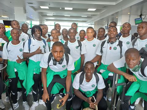 Nigeria's Golden Eaglets land in Algeria ahead of 2023 U-17 AFCON